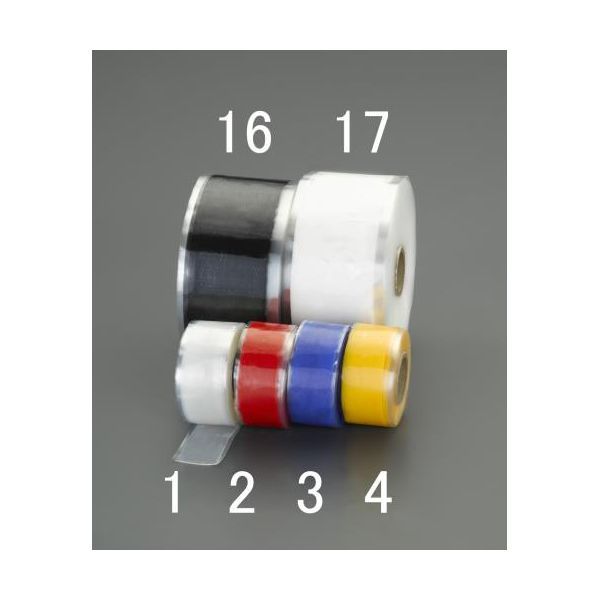 【即納在庫品】「直送」エスコ EA944RG-7 25．4mmx3．65m自己融着絶縁テープ【ホワイト】 EA944RG7【キャンセル不可】(4)