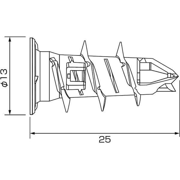 【即納在庫品】「直送」ロブテックス LOBSTER GA 25 モンゴ ジプサム GA アンカー 100本入