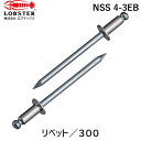 【即納在庫品】「直送」ロブテックス LOBSTER NSS 4-3EB ブラインドリベット ステンレス/スティール製 4−3 300本入 エコBOX