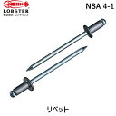 【即納在庫品】「直送」ロブテックス LOBSTER NSA 4-1 ブラインドリベット アルミ/スティール 4−1 1000本入(4)