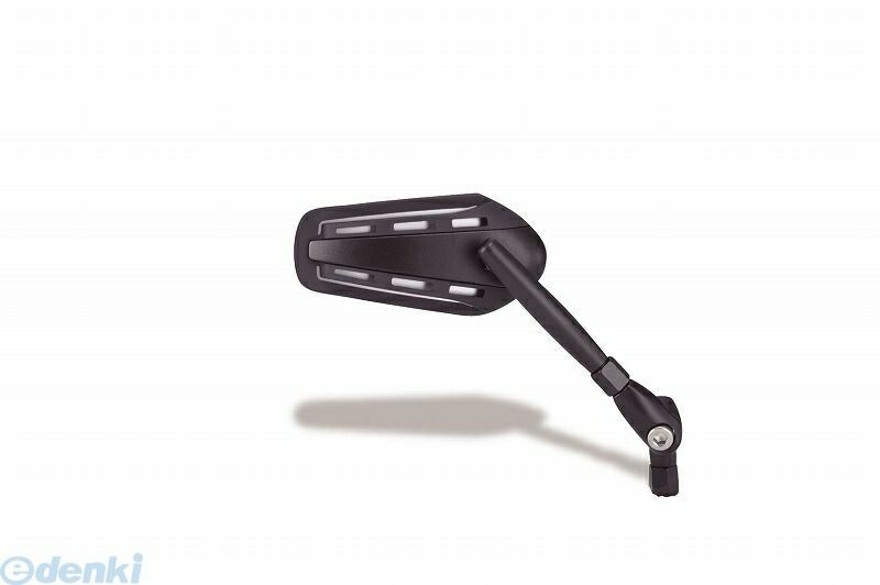 キジマ KIJIMA 203-8049 ミラー テック01 ブラック／ブラック M10 ショート【115mm】 2038049 左右兼用..