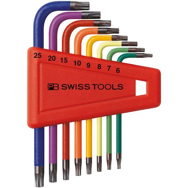 PBスイスツール PB SWISS TOOLS 410H/6-25RB L型レインボーヘクスレンチセット【パックなし】 410H/625RB PBスイスツールズ