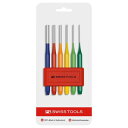 【即納在庫品】「直送」PBスイスツール PB SWISS TOOLS 755BLRBCN 755BLRBCN 平行レインボーピンポンチ6本セット ホルダー付き ...