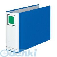 コクヨ KOKUYO フ−E685B チューブファイルエコ A4横 80mmとじ 2穴青