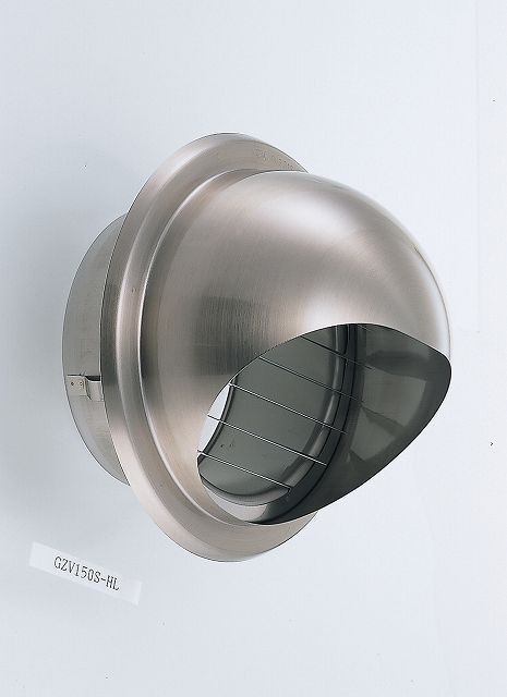 Rakuten - (LINEクーポン有)【納期-約1ヶ月】宇佐美工業 UK-GSZV100S-HL 丸型フード付ガラリ UKGSZV100SHL