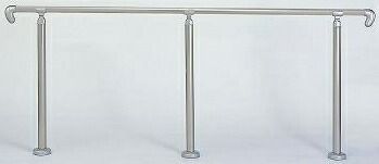 (LINEクーポン有)シロクマ AP-21U シルバー アプローチ手すり【U】 AP21Uシルバー