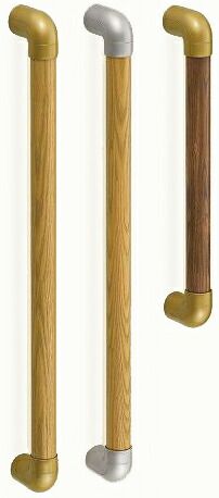 (LINEクーポン有)シロクマ BR-590 600MM AG・Mオーク スリムユニバーサル手すり BR590600MMAG・Mオーク