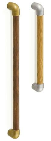 乐天商城 - (LINEクーポン有)シロクマ BR-591 600MM AG・Mオーク スリムユニバーサル手すり BR591600MMAG・Mオーク