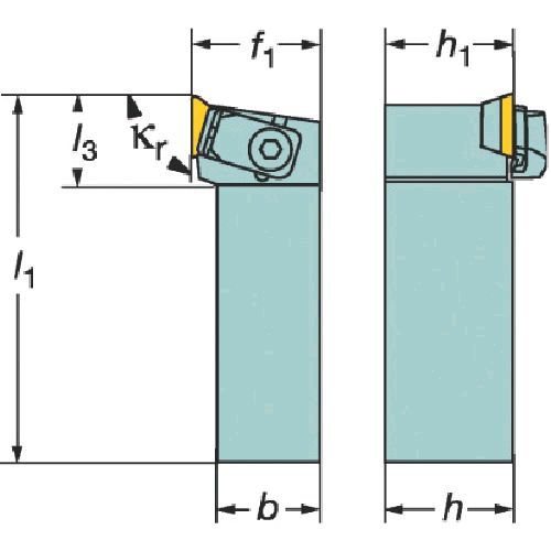 サンドビックメーカーお問い合わせ：0120-350-930【特長】●T-Max S旋削バイトです。【用途】●外径加工。【仕様2】●T−Max　S　ポジチップ用シャンクバイト【原産国】スウェーデン