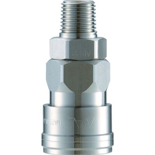 【即納在庫品】「直送」長堀工業 ナック CAL24SM3 クイックカップリング AL20型 ステンレス製 メネジ取付用ソケット Rc1／2