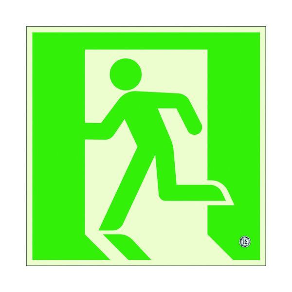 (LINEクーポン有)【即納在庫品】「直送」ユニット ユニット 836021 高輝度蓄光標識 避難口C200級200角 ..