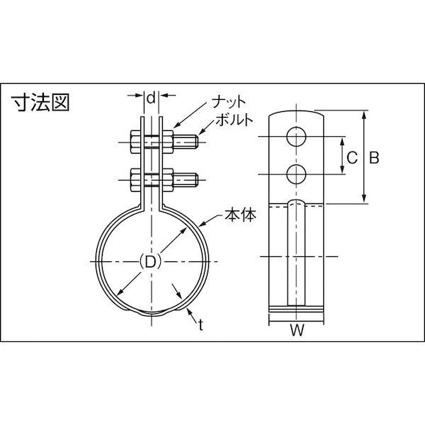 (LINEクーポン有)【即納在庫品】「直送」アカギ A103240017 立バンド“組式バンド” 15A 442-0560 AKAGI