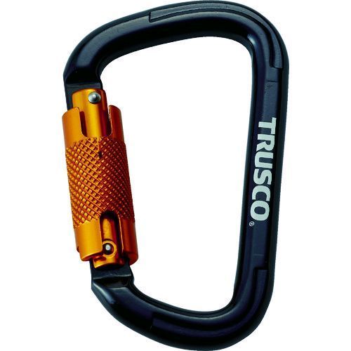 【即納在庫品】「直送」トラスコ中山 TRUSCO TKNSL1111BK スライドロック付カラビ...
