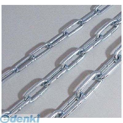 (LINEクーポン有)水上金属 FUC-3 鉄メッキ小判鎖 小判チェーン・雑用チェーン・リンクチェーン 3．0mm×..