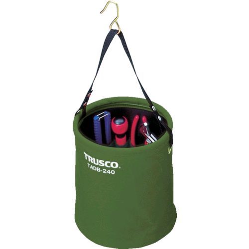 (LINEクーポン有)【即納在庫品】「直送」トラスコ中山 TRUSCO TADB270OD アタッチメント付電工バケツΦ270X300 OD色
