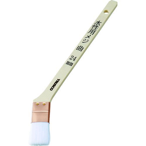 【特長】●水性塗料や弱溶剤塗料に適応した目地用刷毛です。●部材間の隙間・継ぎ目の部分や細部塗装に最適です。【用途】●水性塗料、弱溶剤塗料に。【仕様】●刷毛幅(mm)：24●毛丈(mm)：30●玉厚(mm)：6●全長(mm)：250●毛厚(mm)：6【材質／仕上】●毛:ポリブチレンテレフタレート（PBT）・ポリエチレンテレフタレート(PET)●柄:木【原産国】中国