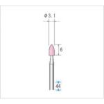 乐天商城 - (LINEクーポン有)【即納在庫品】「直送」ナカニシ 42022 軸付砥石 1Pk 袋 10本 粒度100 ピンク 砲弾 外径3．1mm