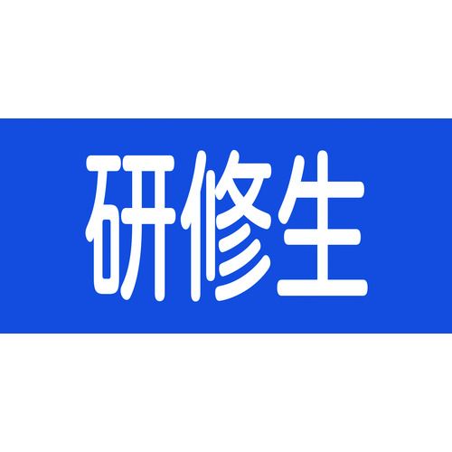 「直送」株 日本緑十字社 緑十字 139613 ピンレスゴム腕章 研修生 GW－13L 95mm幅×腕まわり350mm Lサイズ