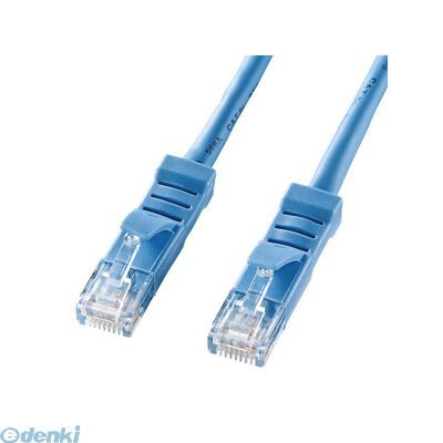 (LINEクーポン有)サンワサプライ KB-T5YL-02LB L型カテゴリ5eより線LANケーブル KBT5YL02LB ライトブルー SUPPLY SANWA パソコン周辺機器 ストレート LAN端子
