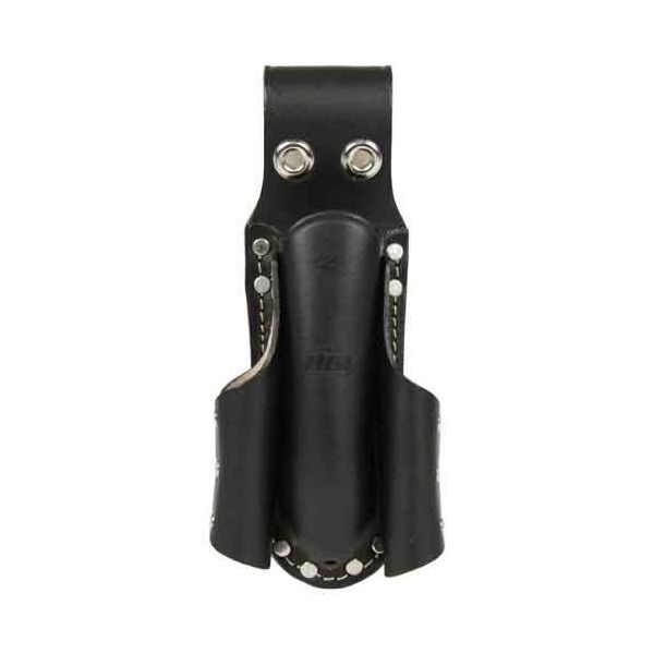 (LINEクーポン有)4977292143486 革製ペン型充電ケース＋DV差 革製ペン型充電ケース+ドライバー差 藤原産業 工具差し 作業工具 ハードブラックレザー ツールケース