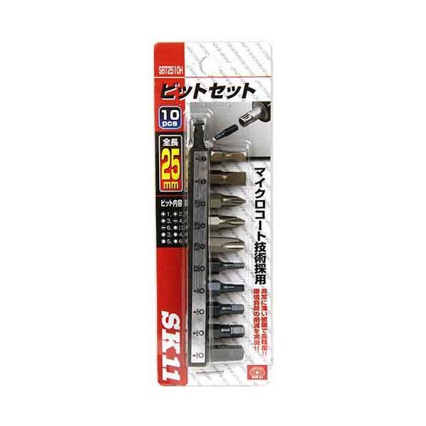 4977292203937 25mmビット 10本組 藤原産業 一般ドライバー 作業工具