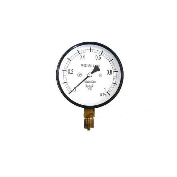 (LINEクーポン有)4977292426046 汎用圧力計A100・G3／8 右下精器 右下精器製造 測定器 計測器 空気圧 油圧 水圧