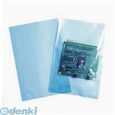 半永久帯電防止規格袋・・・被包装物への移行による変質がない、半永久的に帯電防止性能があるという特徴をもつ無添加非帯電性ポリエチレンフイルムを使用した袋です。スリップタイプ・ブルー。表面抵抗値：外面1011Ω以下、内面1010Ω以下。サイズ：0.05(厚)×250(巾)×350(長さ)mm