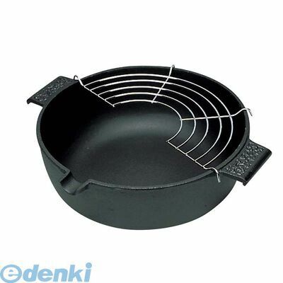 (LINEクーポン有)3279900 五進 鉄 S型 天ぷら鍋 23cm（G−61）網無し 4993497410154