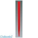 4999900 六角箸 22cm 朱 6-1340-18 4523031013949