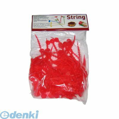 (LINEクーポン有)5092300 カルタファタ用 ストリング（シリコン製結びヒモ）赤 50個入 8033324940167
