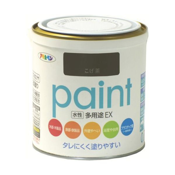 【即納在庫品】「直送」アサヒペン 459398 水性多用途EX0．7L　こげ茶