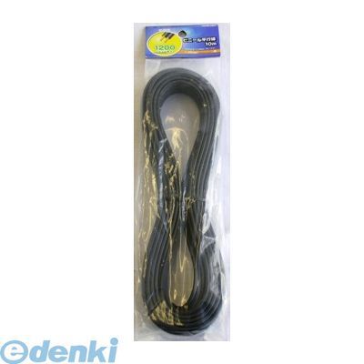 オーム電機 VFF2.0 10M BK ビニール平行線 VFF（2.0mm/10m/黒）