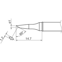 【あす楽対応】「直送」白光 HAKKO T31-01BC1 こて先／1BC型