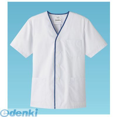 SHK356 男性用デザイン白衣　半袖　FA−347 4L