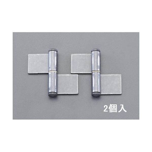 エスコ EA951BY-176 76x　88　　mm　鉄旗丁番（左勝手・溶接用／2枚）【キャンセル不可】