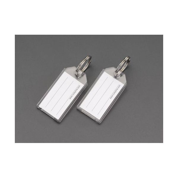 (LINEクーポン有)【個人宅配送不可】【即納在庫品】「直送」エスコ EA956VL-40 30x57mm　ネームタグ クリアー／2個 EA956VL40【キャンセル不可】(4.0)