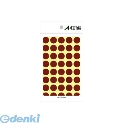 樂天商城 - A-one エーワン 07027 カラーラベル　丸型　15mmφ　茶【1P14シート（560片）】