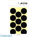 A-one エーワン 07239 カラーラベル 丸型 30mmφ 黒