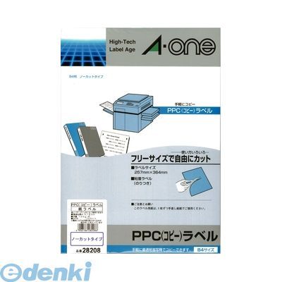 Rakuten - (LINEクーポン有)翌日出荷 A-one エーワン 28208 PPC コピー ラベル ノーカット【100枚】 4906186282086 PPCラベル