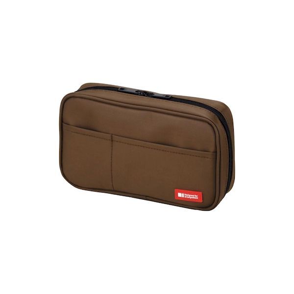 リヒトラブ LIHIT LAB. A-7551-9 ペンケース［ブックタイプ］ 9茶