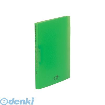 リヒトラブ LIHIT LAB. F-5030-6 AQUA DROPs　スーパーパンチレスファイル A4・S型 6黄緑【1冊】