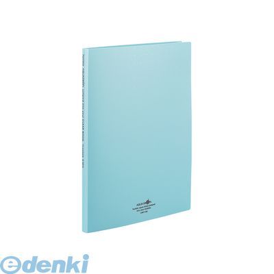 リヒトラブ LIHIT LAB. N-5015-28 AQUA DROPs　クリヤーブック＜ポケット交換タイプ＞ A4・S型 30穴 28青緑