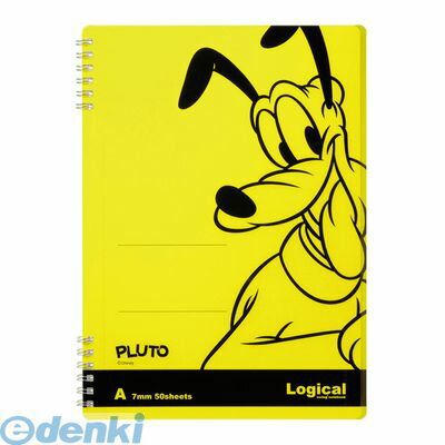 (LINEクーポン有)ナカバヤシ 62547 ロジカルWリングデイズニ-B5プル-トイエロ-NW-B507-Y プルート イエロー Wリングノート A罫 モダンタイプ ディズニー Nakabayashi