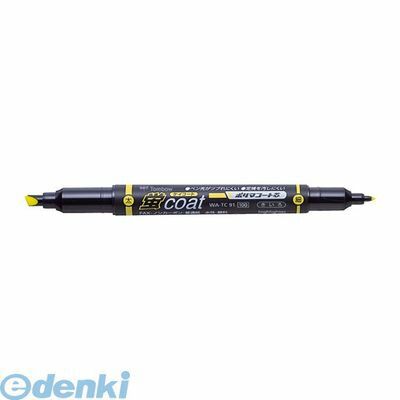 翌日出荷 トンボ鉛筆 WA-TC 91 キイロ 蛍光マーカー蛍COAT 黄【1本】 WATC 91 キイロ 蛍コート ツインタイプ Tombow 太細ツインタイ...