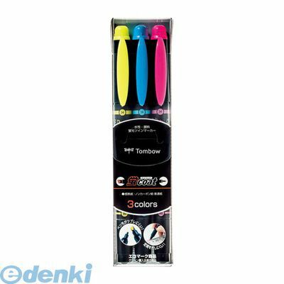 トンボ鉛筆 WA-TC 3C 蛍光マーカー蛍COAT 3C【1セット】 WATC 3C 蛍コート Tombow ツインタイプ 蛍光ペン
