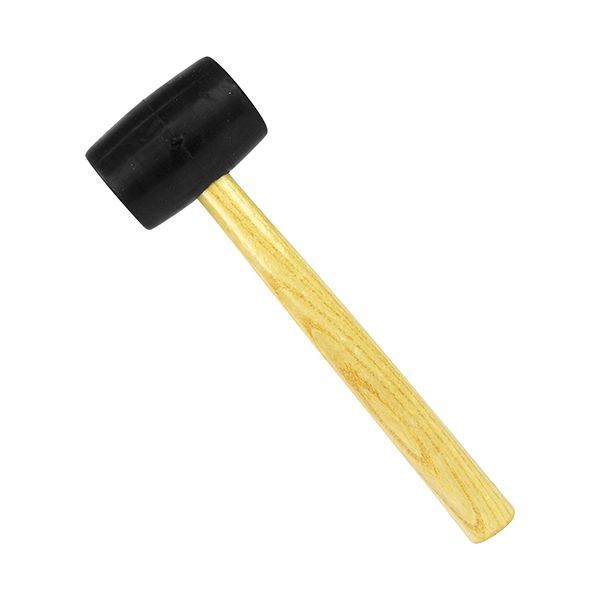 【用途】木製品・機械の組み立てなど。【機能・特徴】ゴム製ヘッドなので傷をつけにくいです。【仕様】●全長：335mm。●重量：548g。●頭部：ゴム。●柄：木。【注意事項ほか】本体シールの表示に従い正しく使用して下さい。大工道具 金槌 ソフトハンマー