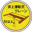 【即納在庫品】「直送」ユニット 37048 作業管理関係ステッカー床上運転式5t以 PPステッカ 35Ф 2枚入