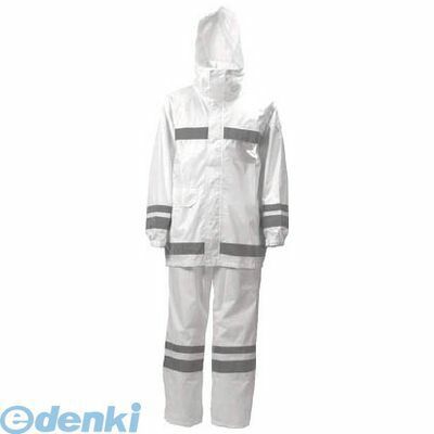 【即納在庫品】「直送」カジメイク 381011L 視認性レインスーツ イエロー L
