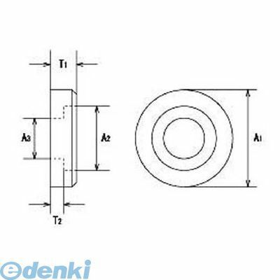 水本機械製作所 TOW6 ステンレス 引き取手用化粧座金 適用サイズ径6mm