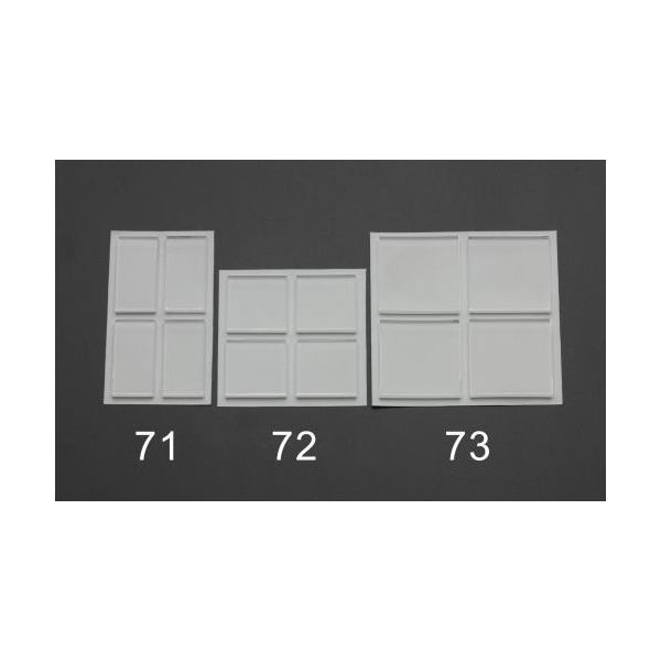 【即納在庫品】「直送」エスコ EA979D-73 EA979D−73 40x40x3mm 耐震ベース【クリア／4個】【キャンセル不可】
